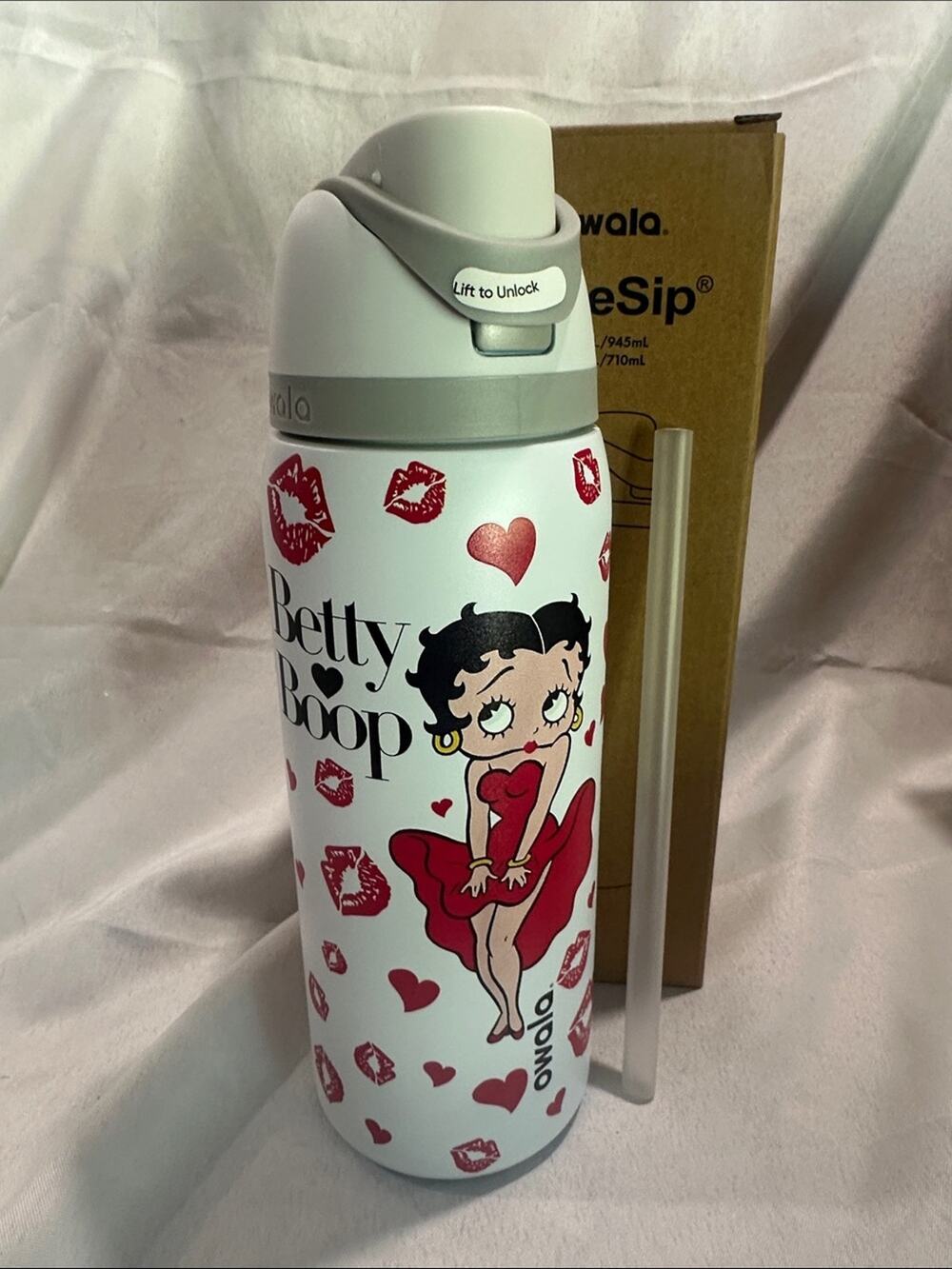 Custom Engraved Owala FreeSip Betty Boop 32 oz